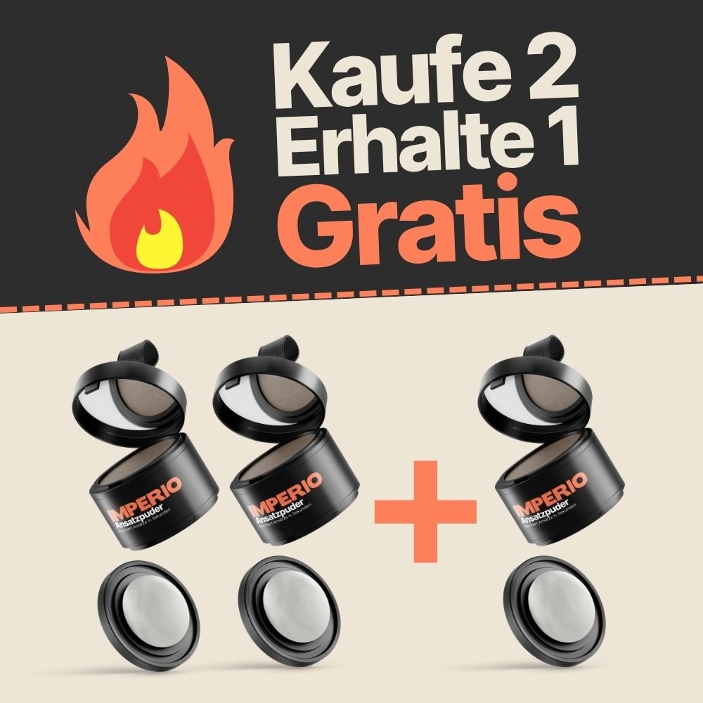 2 Dosen IMPERIO® Ansatzpuder + 1 Gratis Dose (Aktion) - IMPERIO COSMETICS