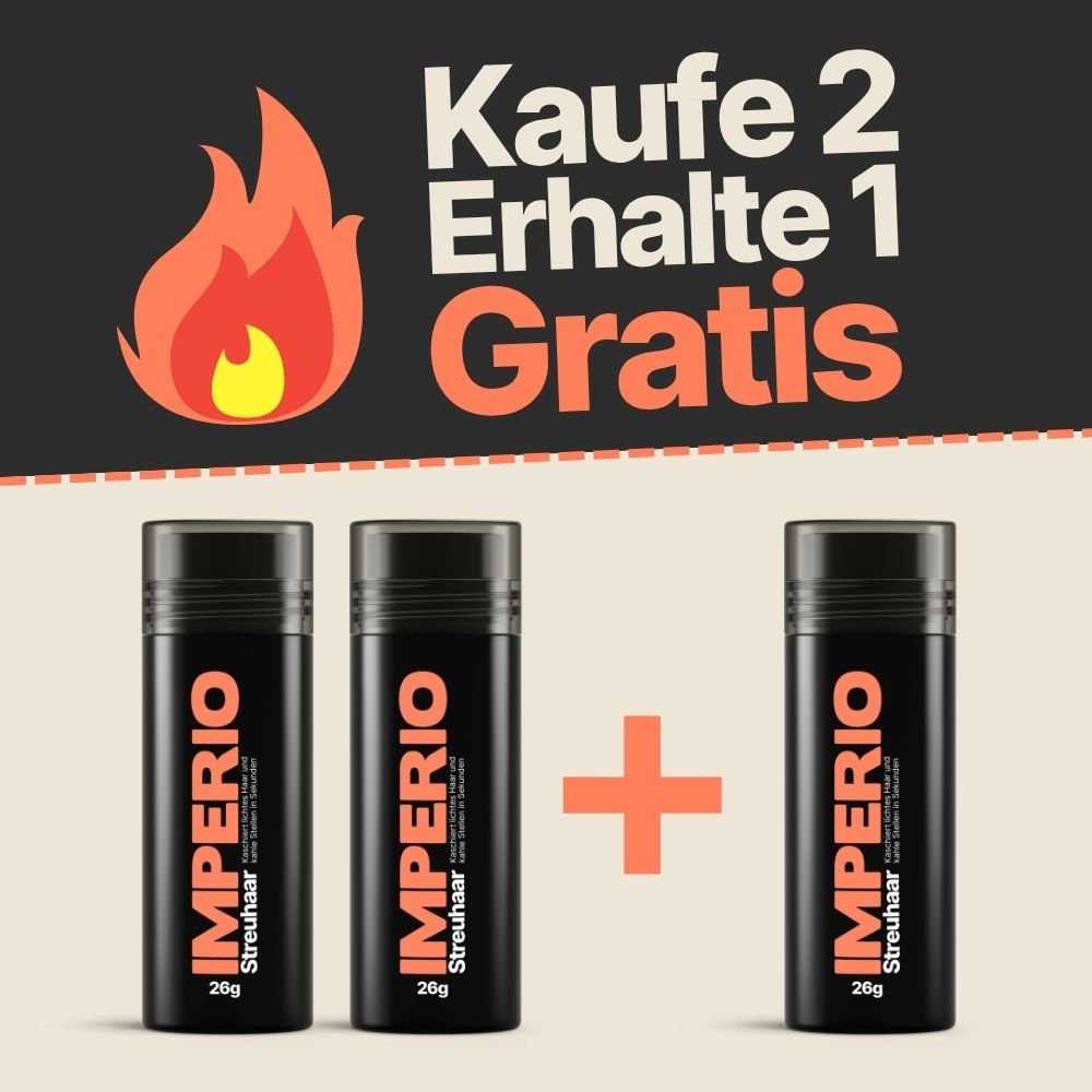 2 Dosen IMPERIO® Streuhaar + 1 Gratis Dose (Aktion) - IMPERIO COSMETICS