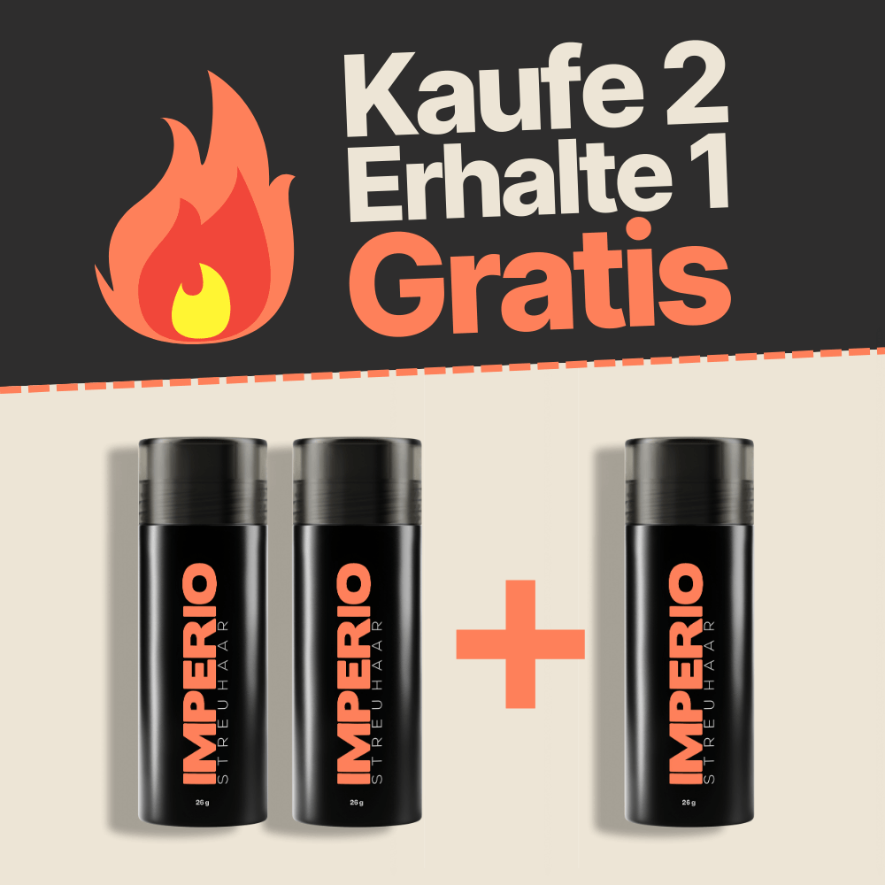 2 Dosen IMPERIO® Streuhaar + 1 Gratis Dose (Aktion) - IMPERIO COSMETICS