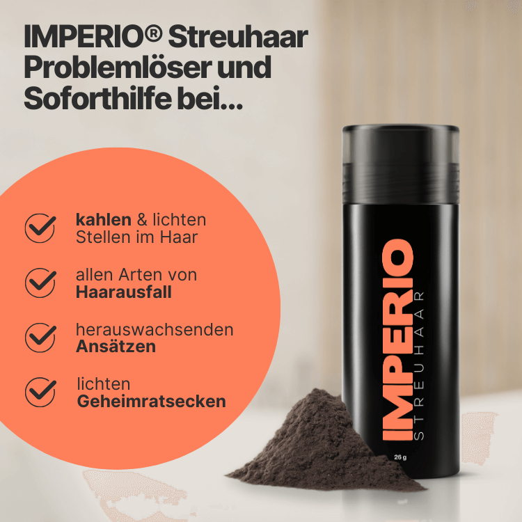 6 Dosen IMPERIO® Streuhaar + 2 Gratis Dosen | (Sparangebot M) - IMPERIO COSMETICS