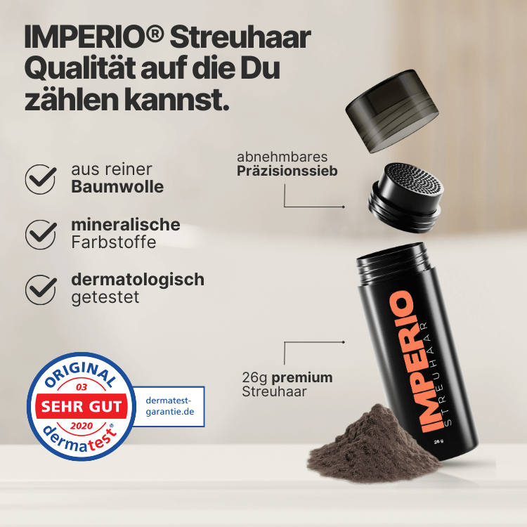 6 Dosen IMPERIO® Streuhaar + 2 Gratis Dosen | (Sparangebot M) - IMPERIO COSMETICS