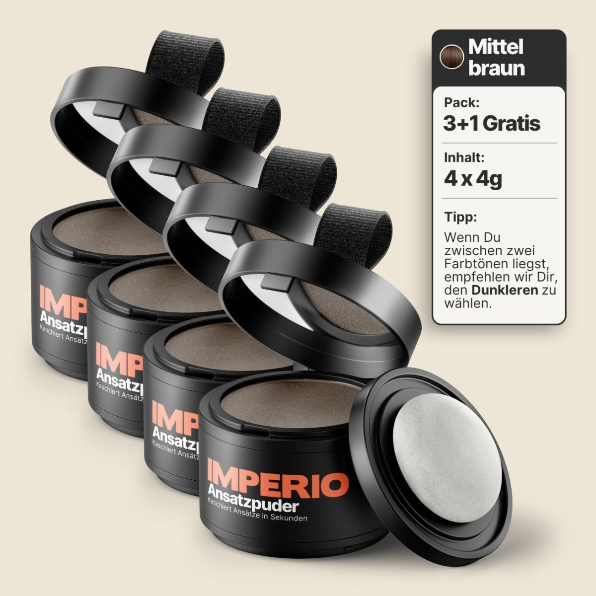 Ansatzpuder von IMPERIO® | Wasserfeste Qualität - IMPERIO COSMETICS