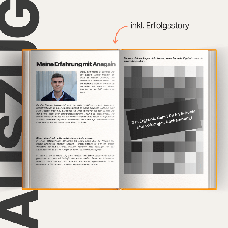 E - Book "Haarausfall Adios" - Die 1 zu 1 Anleitung zu vollem & gesundem Haar - IMPERIO COSMETICS