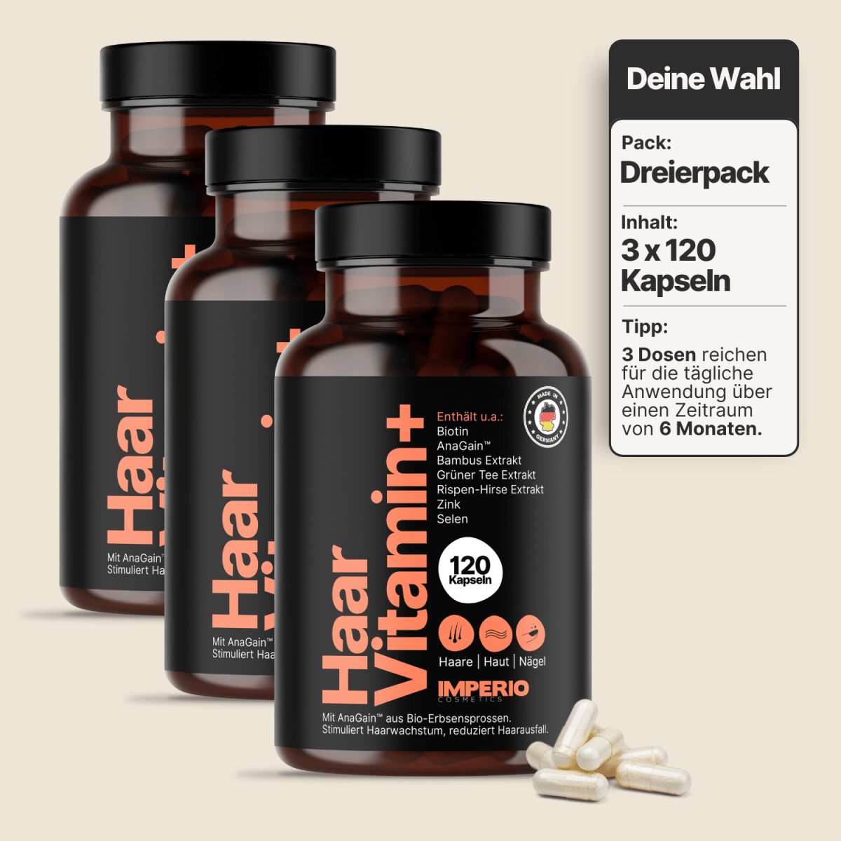 Haar - Vitamine von IMPERIO® - IMPERIO COSMETICS