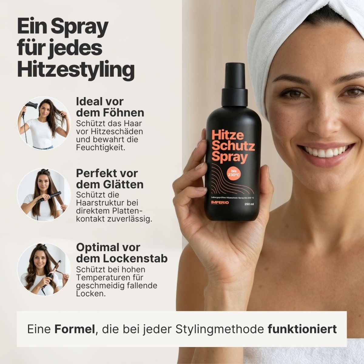 Hitzeschutz Spray von IMPERIO® - IMPERIO COSMETICS