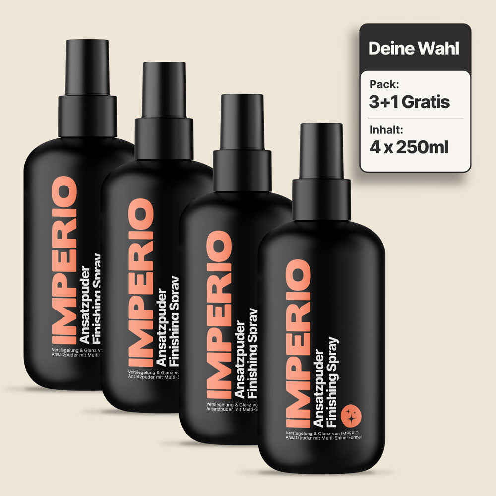 ansatzpuder finishing spray 4 flaschen
