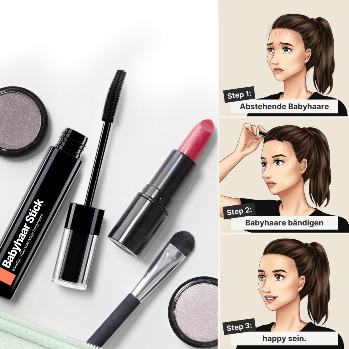 baby hair stick anwendung