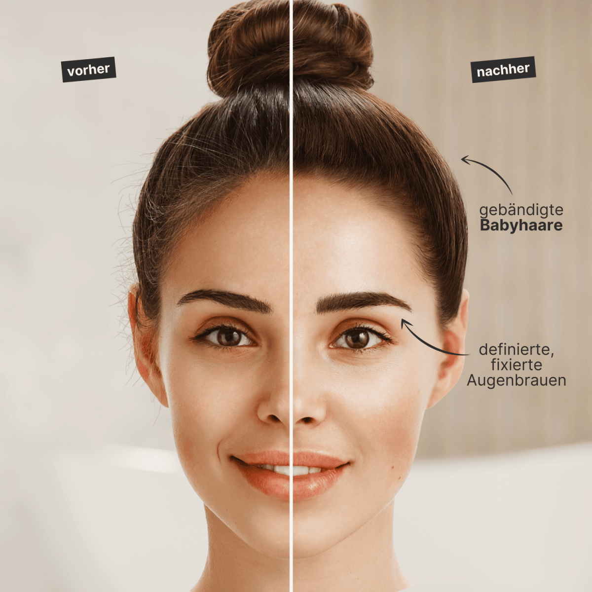 baby hair stick vorher nachher