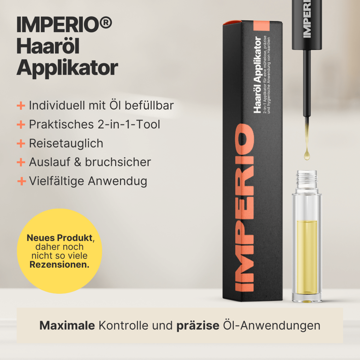haaröl applikator für präzise anwendung