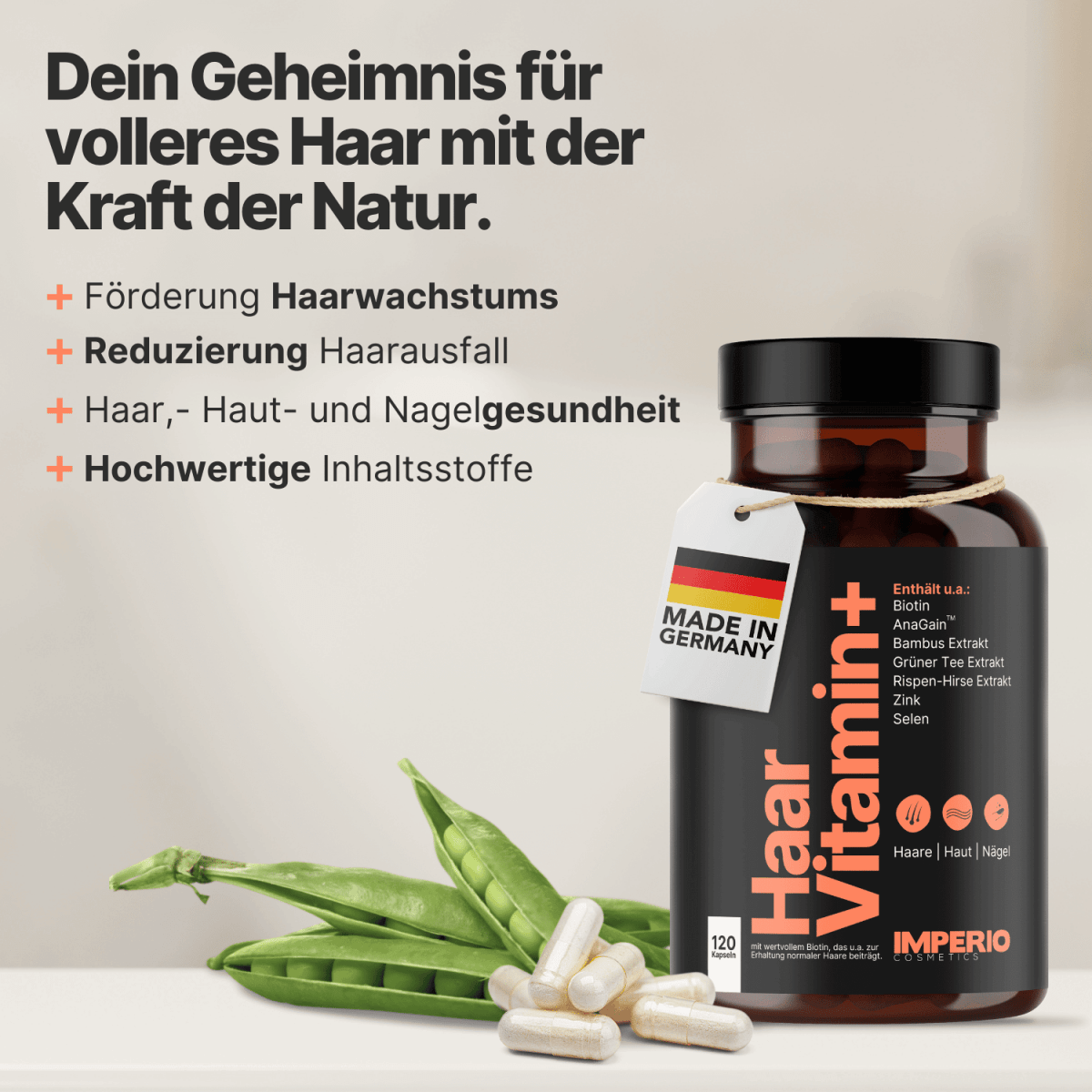 haar vitamine zur förderung des haarwachstums