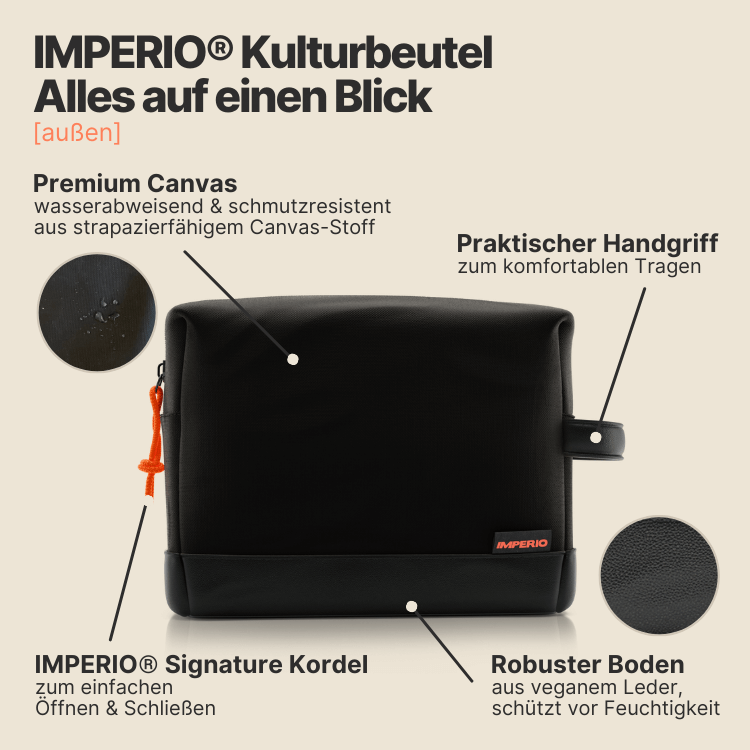 kulturbeutel schwarz