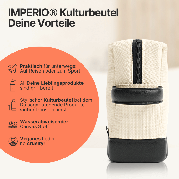 kulturbeutel beige vorteile
