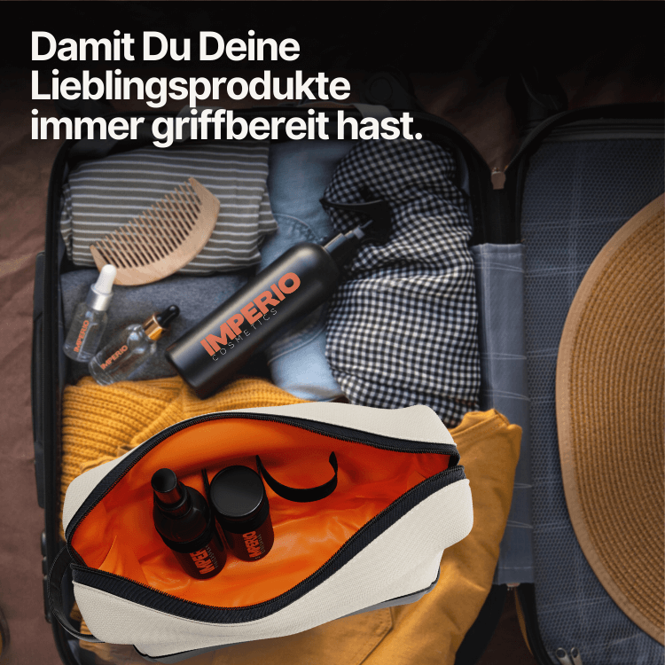 kulturbeutel auf reisen