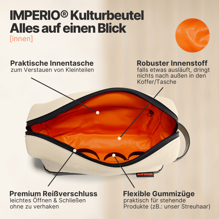 kulturbeutel beige von innen