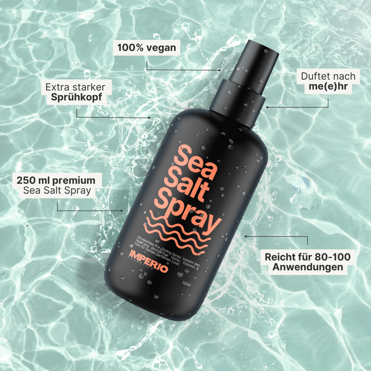 salzwasser spray für haare features