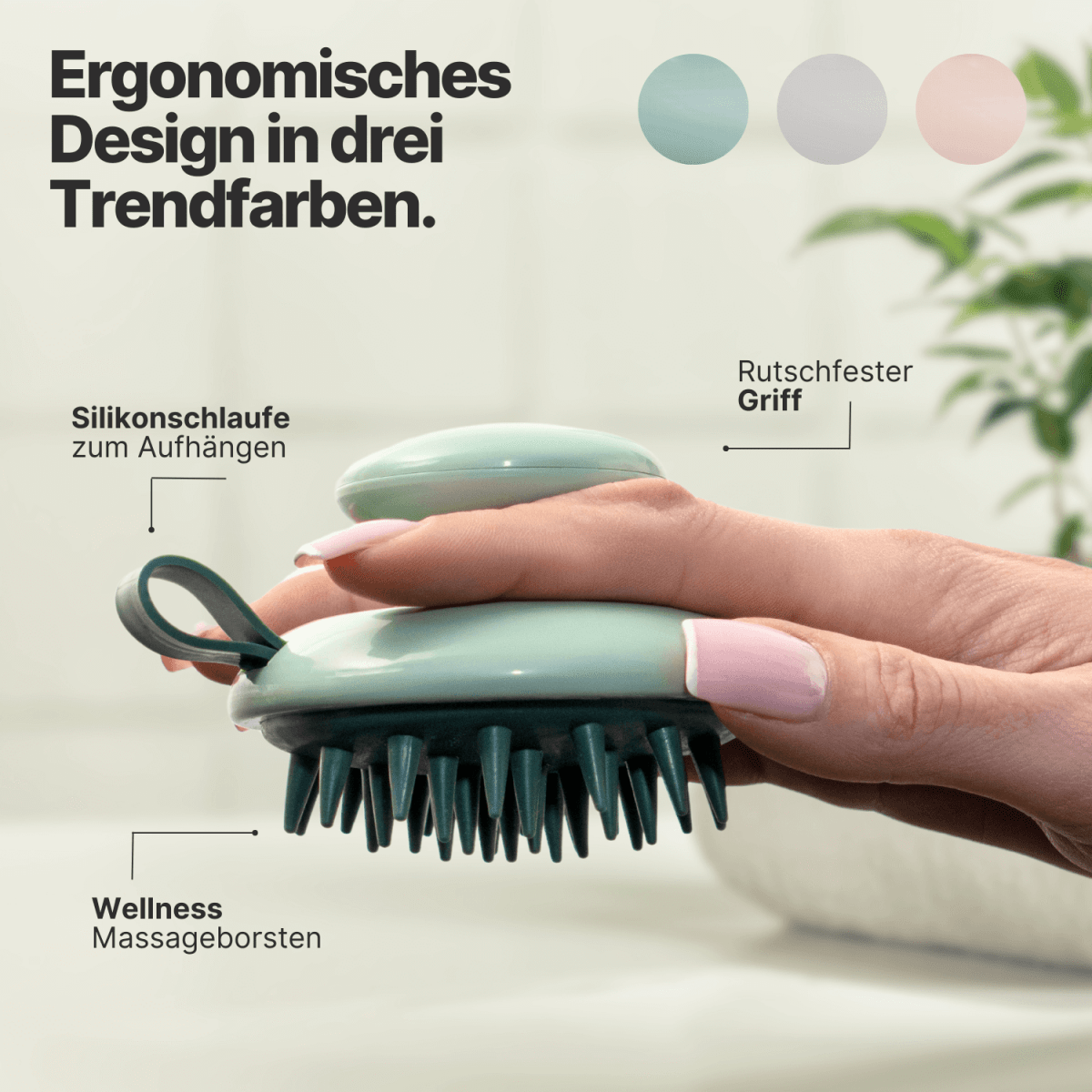 kopfhaut massagebürste ergonomisches design