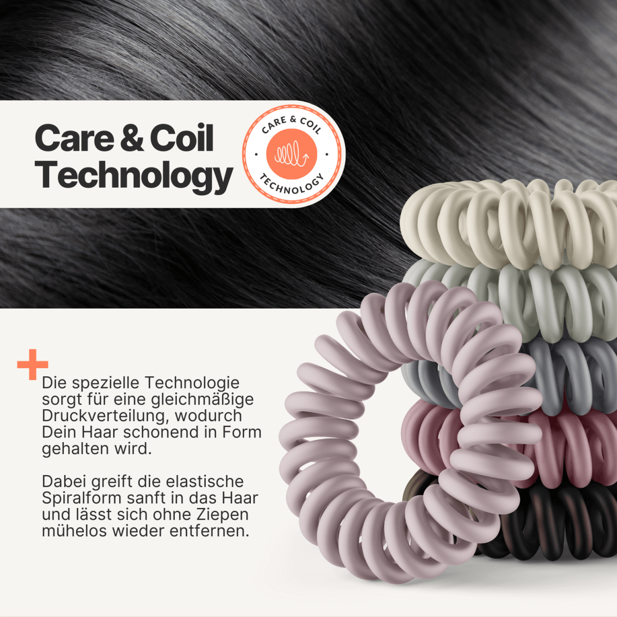 spiral haargummi care and coil technology