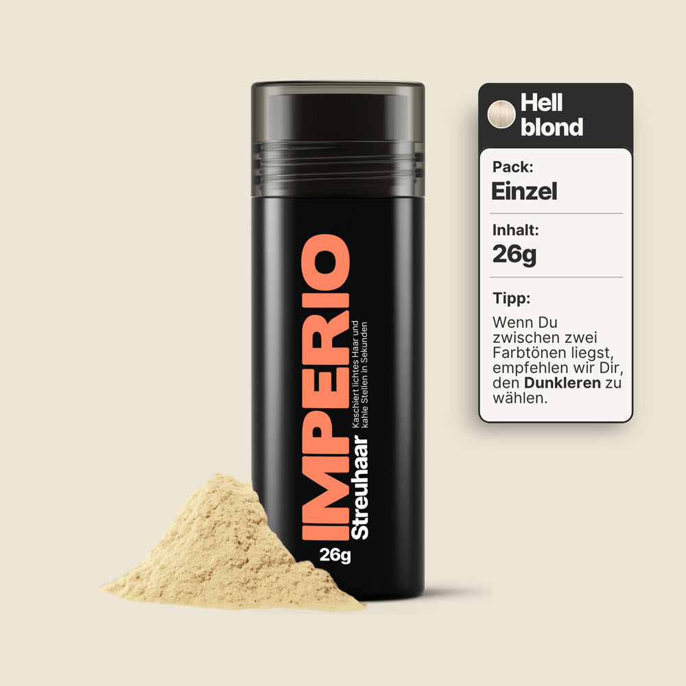 streuhaar dose hellblond