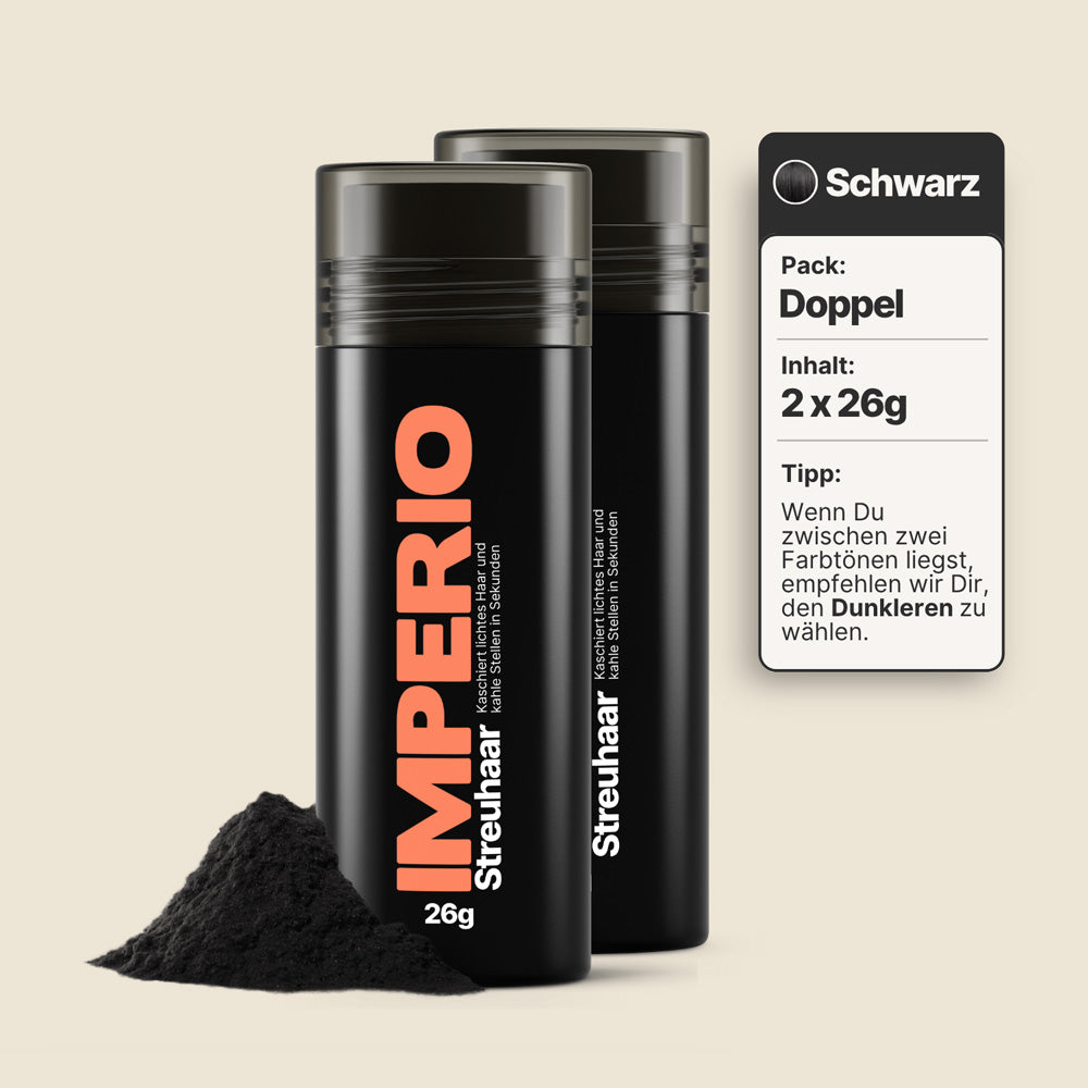 streuhaar dosen 2 stück schwarz