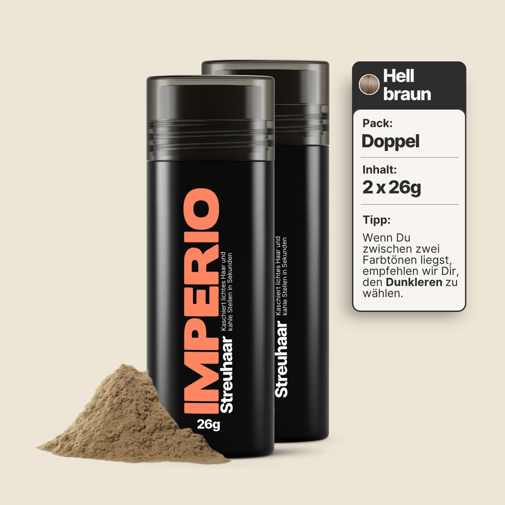 streuhaar dosen 2 stück hellbraun