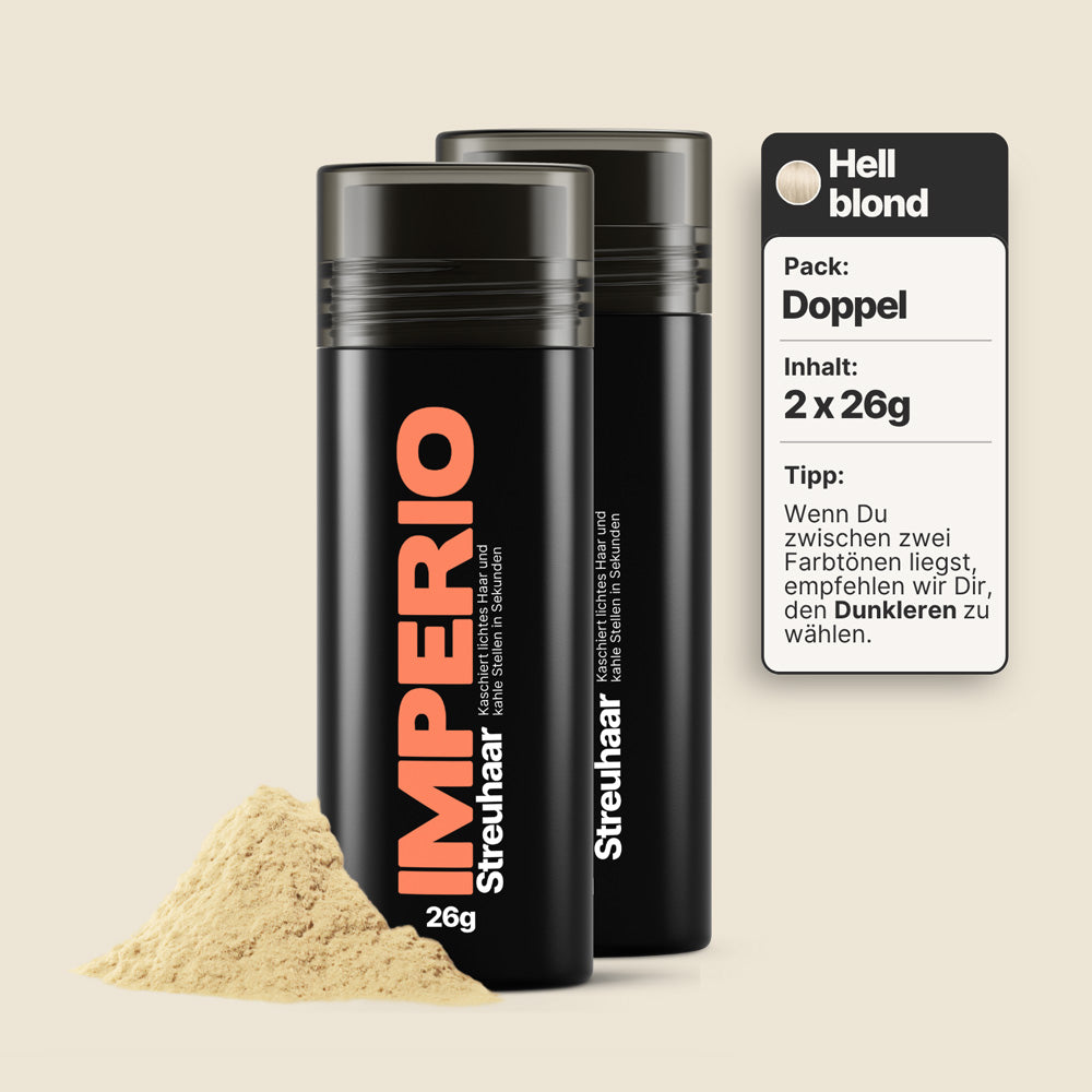 streuhaar dosen 2 stück hellblond