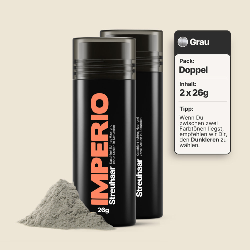 streuhaar dosen 2 stück grau