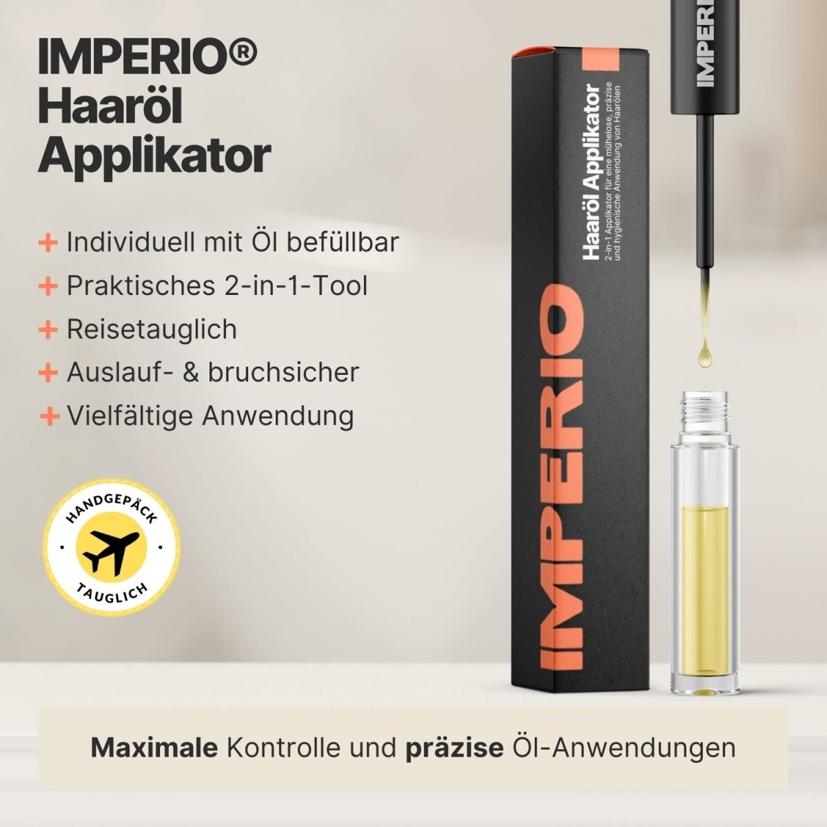 Kopfhaut Verwöhn - Set (Haaröl Rosmarin+, Haaröl Applikator, Shampoo Massagebürste) - IMPERIO COSMETICS