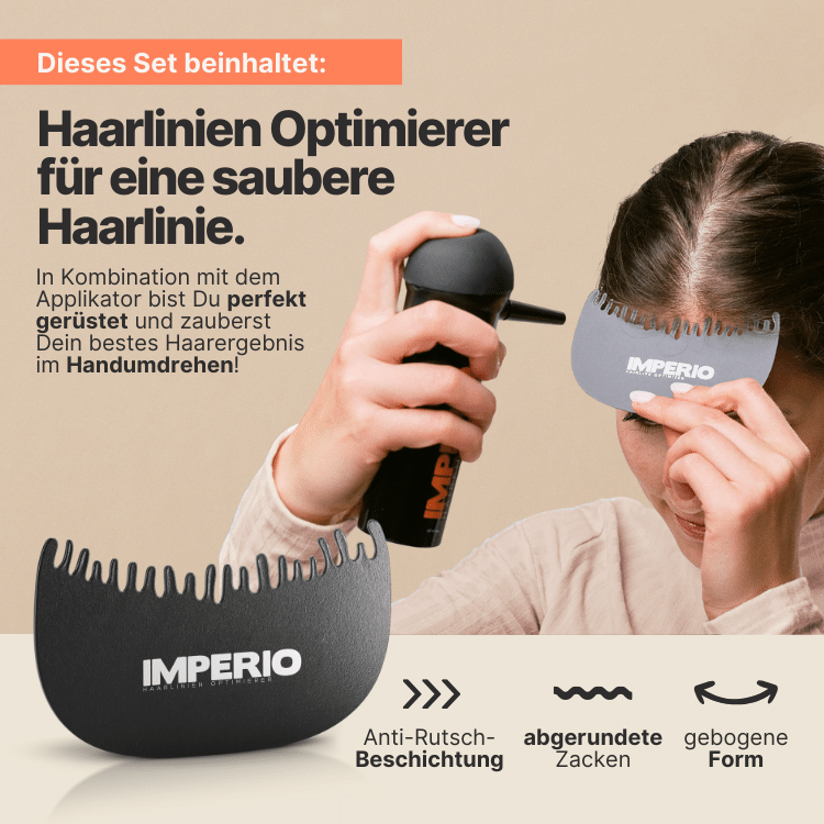 Streuhaar Präzisions - Set (Streuhaar, Applikator, Haarlinien Optimierer) - IMPERIO COSMETICS