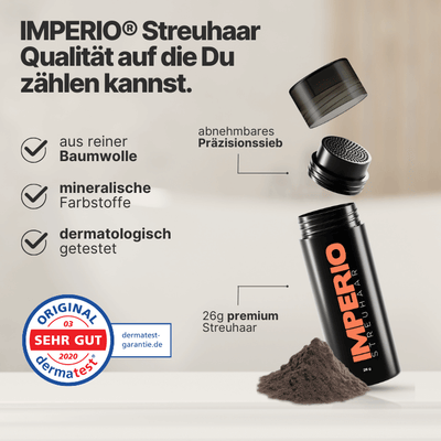6 Dosen IMPERIO® Streuhaar + 2 Gratis Dosen | (Sparangebot M) - IMPERIO COSMETICS