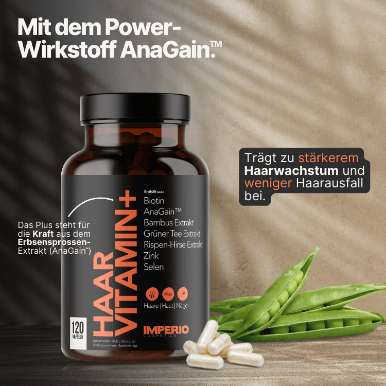 IMPERIO® Haarvitamin+ | Mit dem Power-Wirkstoff AnaGain™