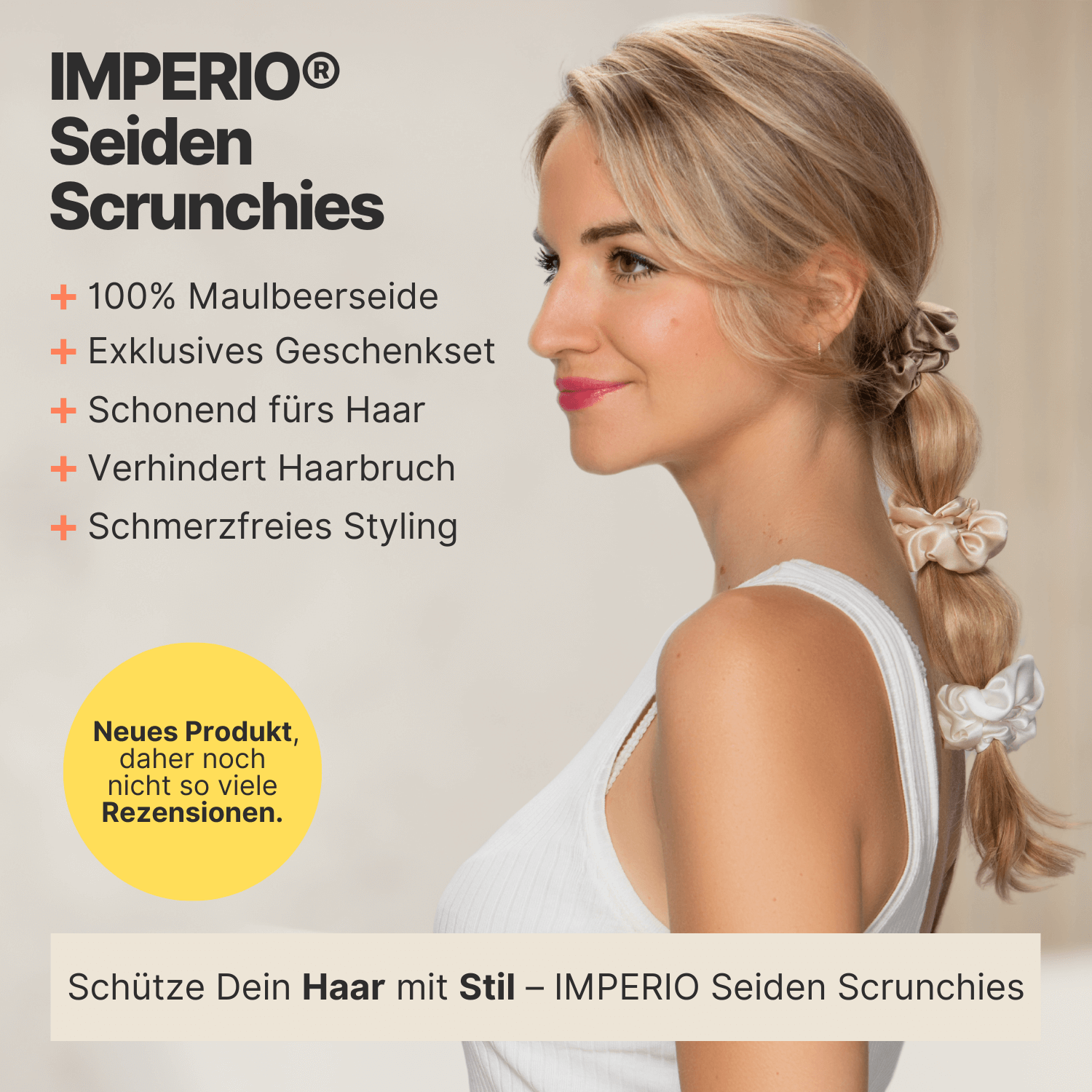 IMPERIO® Seiden Scrunchies