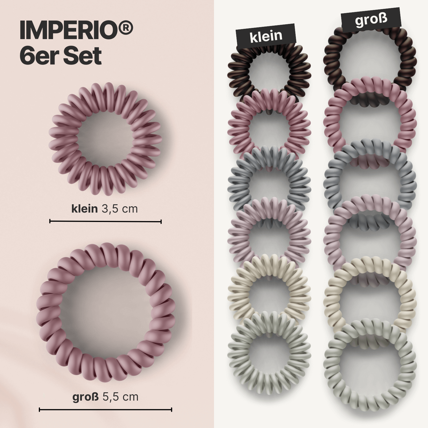 IMPERIO® Spiral Haargummis