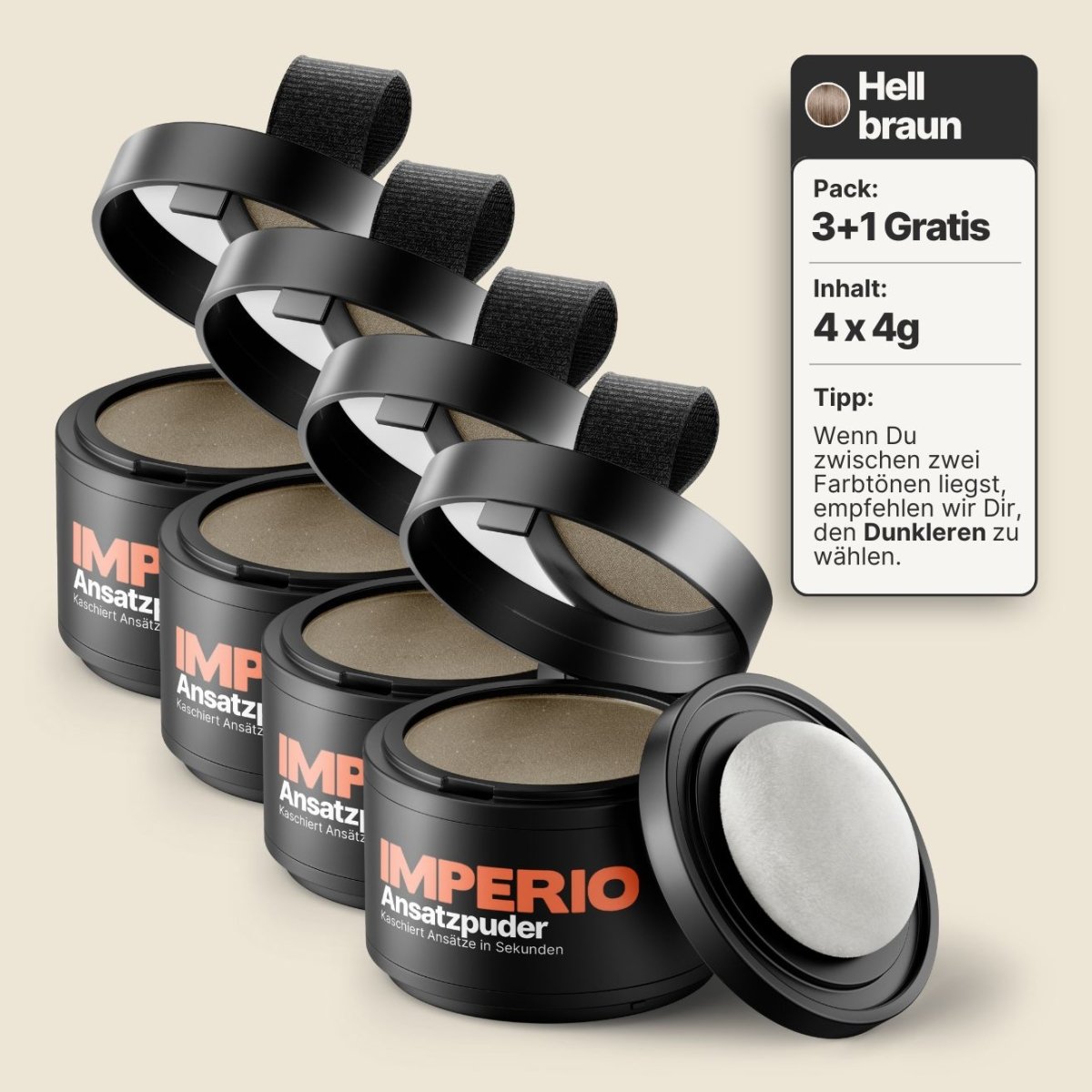 Ansatzpuder von IMPERIO® | Wasserfeste Qualität - IMPERIO COSMETICS