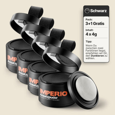 Ansatzpuder von IMPERIO® | Wasserfeste Qualität - IMPERIO COSMETICS