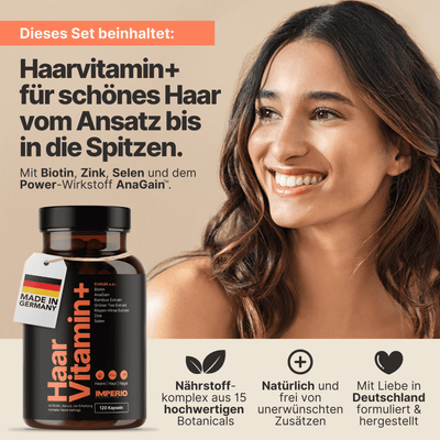 Haarvital - Set (Haarvitamin+, Haaröl Rosmarin+) - IMPERIO COSMETICS