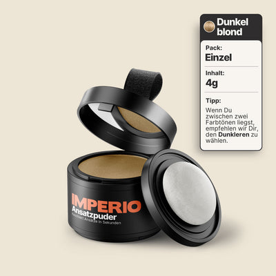 ansatzpuder dose dunkelblond