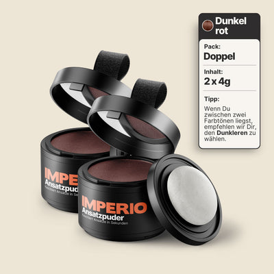 ansatzpuder dosen 2 stück dunkelrot