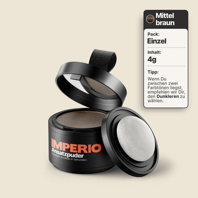 ansatzpuder dose mittelbraun