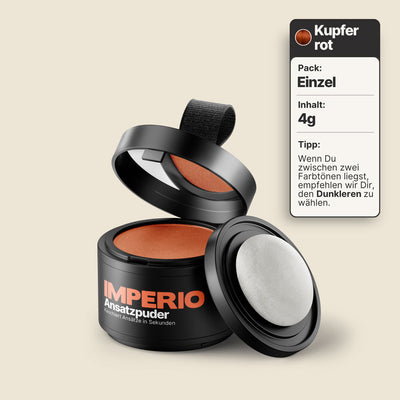 ansatzpuder dose kupferrot