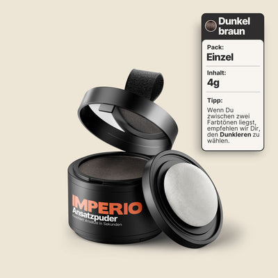 ansatzpuder dose dunkelbraun