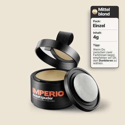ansatzpuder dose mittelblond