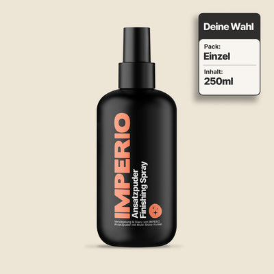 ansatzpuder finishing spray flasche