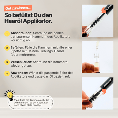 haaröl applikator anwendung