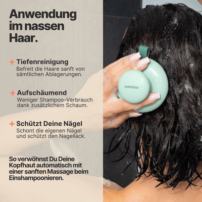 kopfhaut massagebürste anwendung im nassen haar