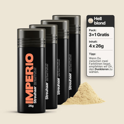 streuhaar dosen 4 stück hellblond