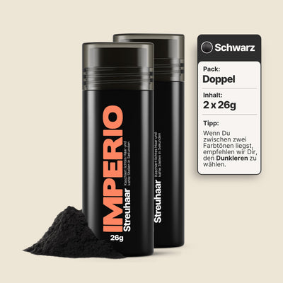 streuhaar dosen 2 stück schwarz