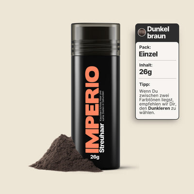 streuhaar dosen dunkelbraun