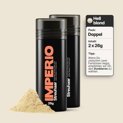 streuhaar dosen 2 stück hellblond