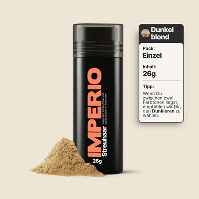 streuhaar dose dunkelblond