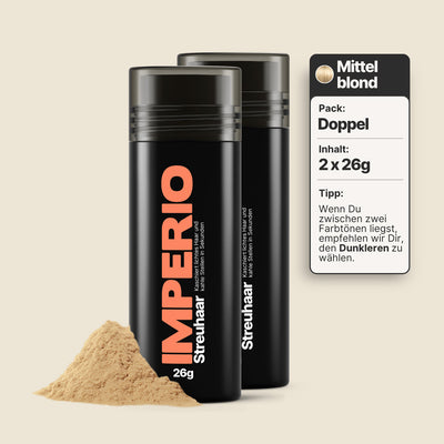 streuhaar dosen 2 stück mittelblond